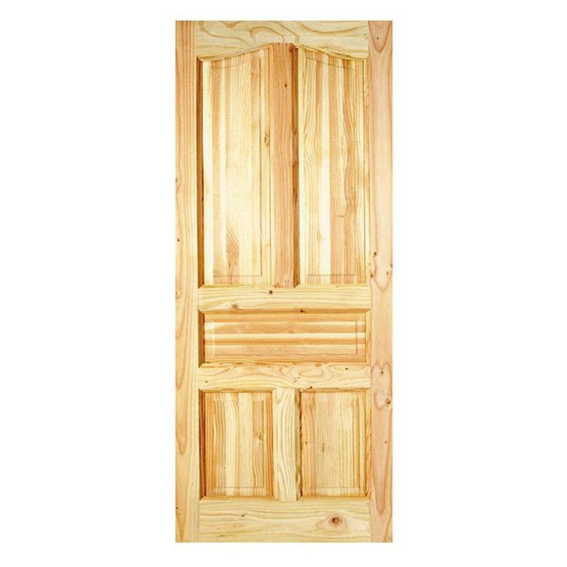 HOLZTEK - Puerta Madera pino oregón 100x220 cm Ranco 132 Natural