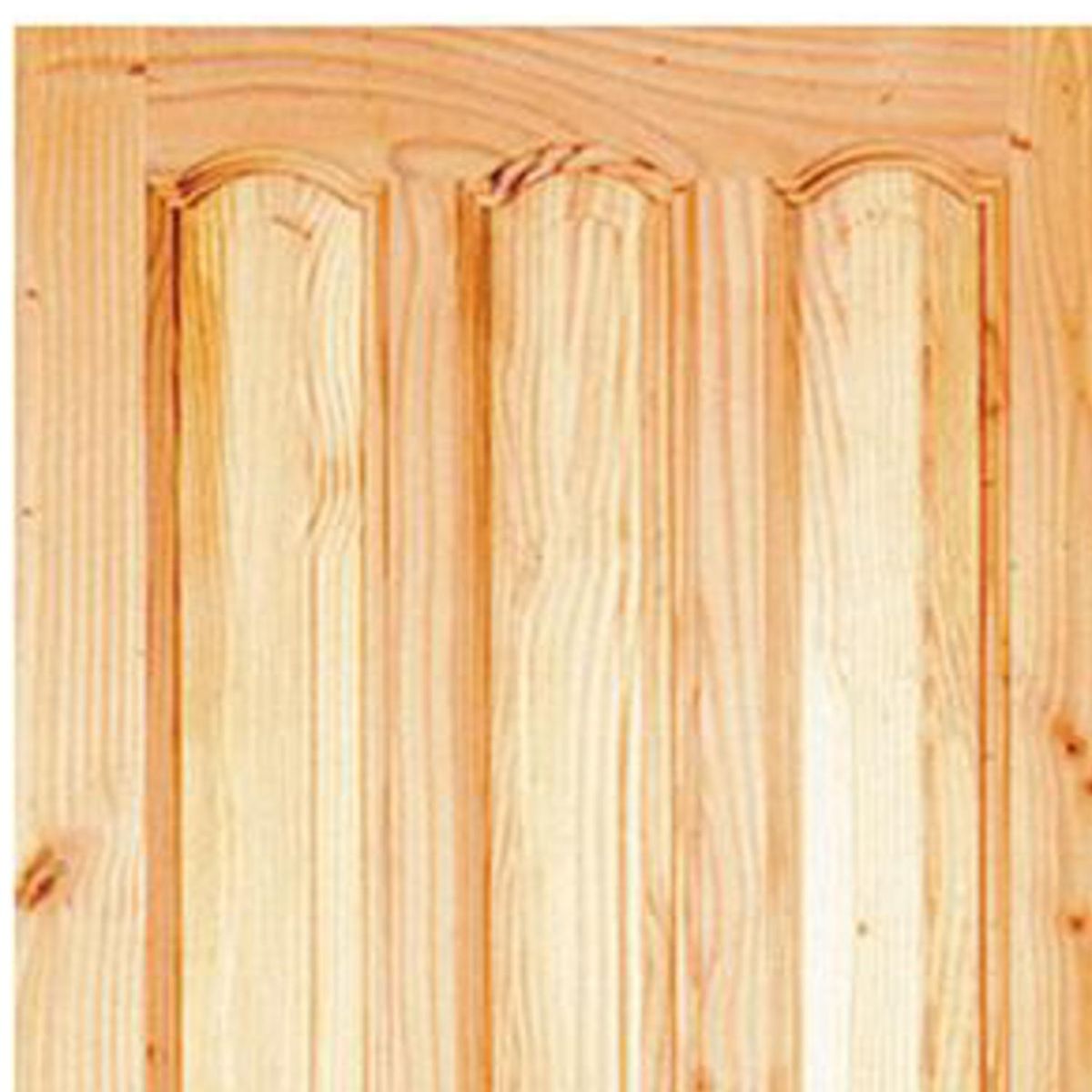 HOLZTEK - Puerta Exterior Madera pino oregón 100x220 cm Maihue 152 Natural