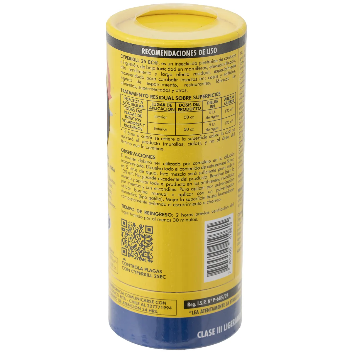 ANASAC - Insecticida Cyperkill 25 EC 50 cc plagas hogar