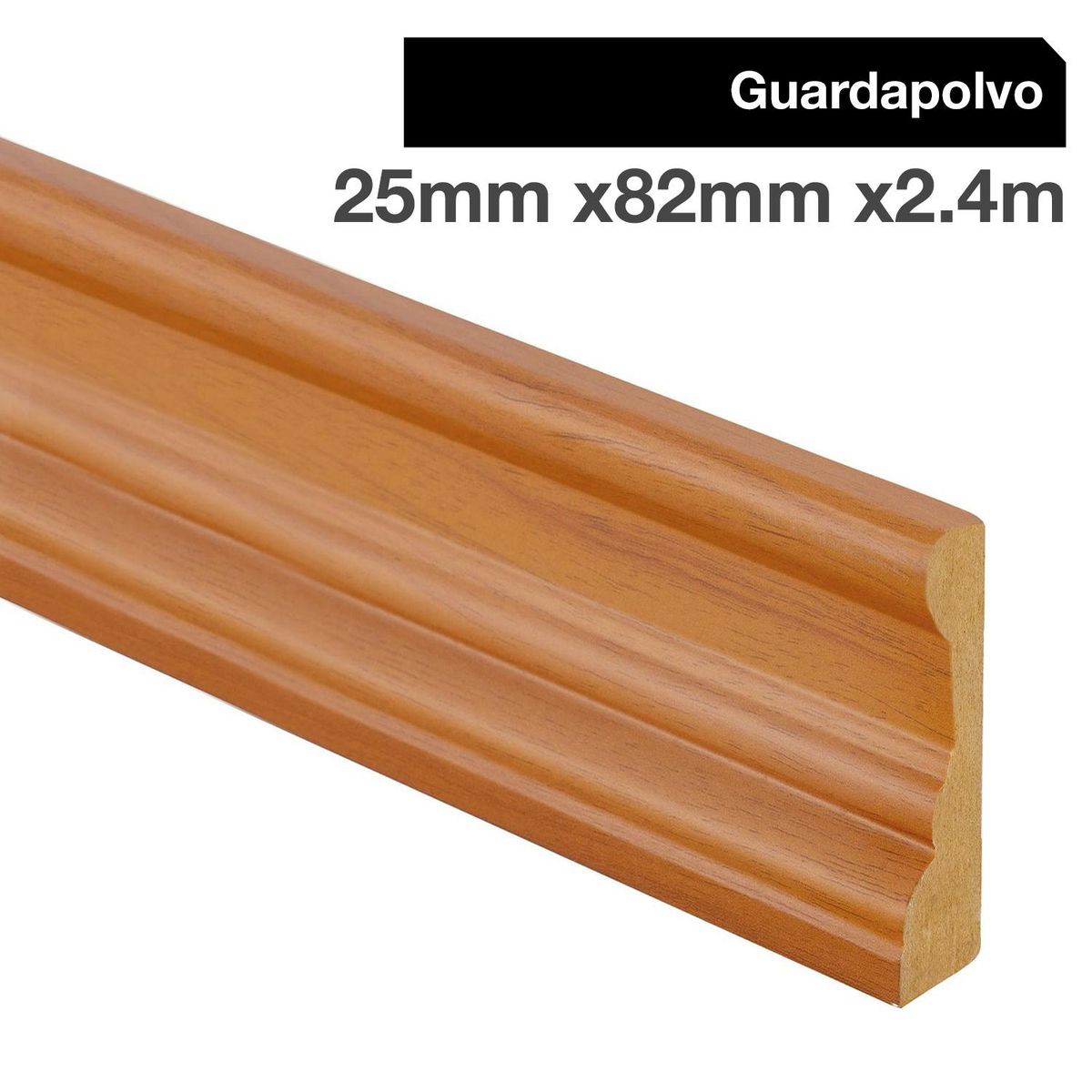 HOLZTEK - Guardapolvo MDF Cerezo 25 mm 8.2x240 cm