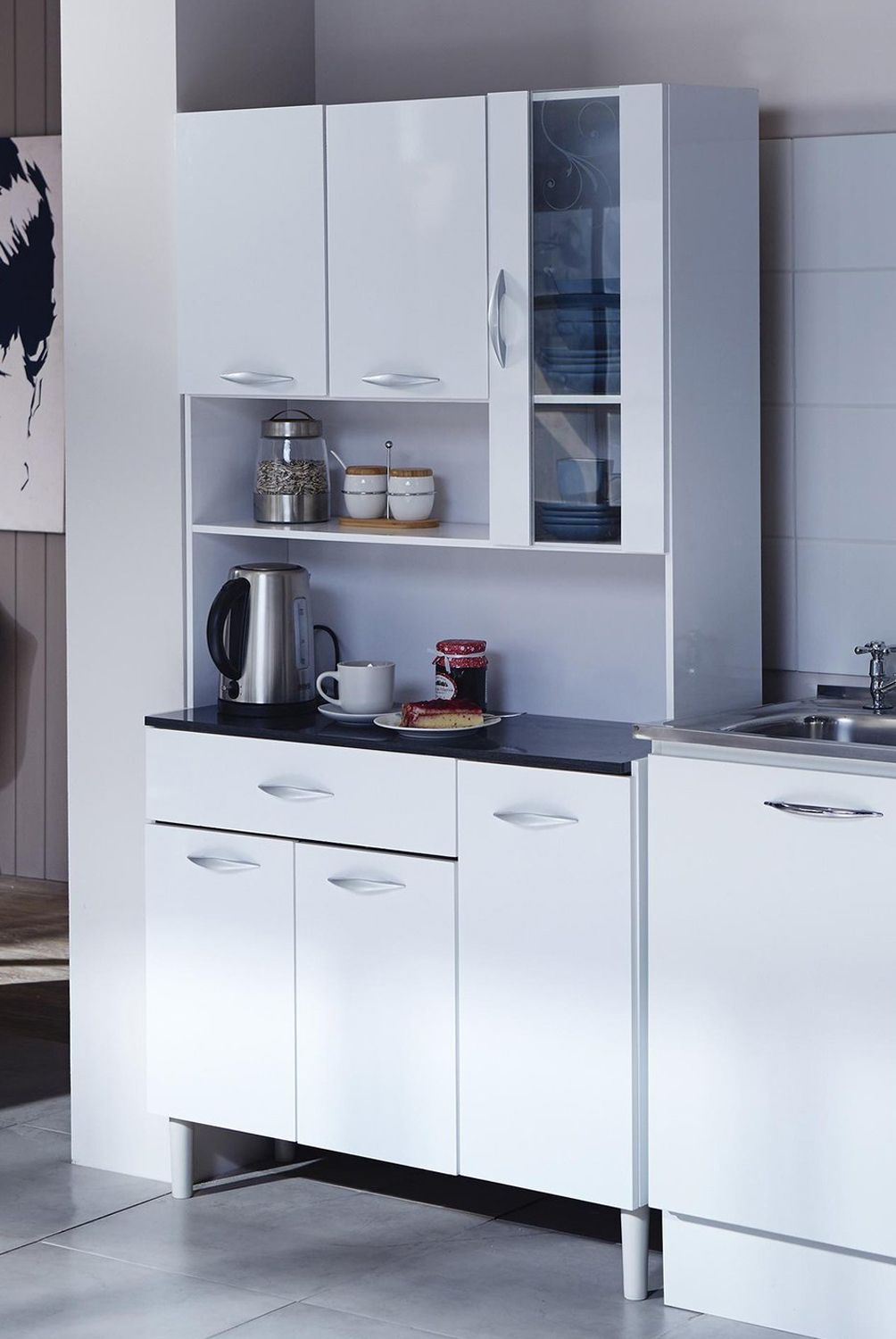 PARANA - Kit mueble cocina 91x173x36 cm Blanco