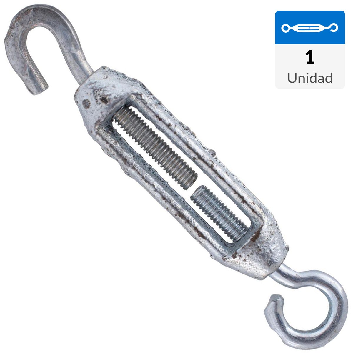 FIXSER - Tensor gancho-ojo 5/32" acero gris