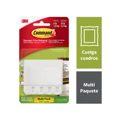 COMMAND - Tiras para Colgar Cuadros Multipack Blancas 14 pares