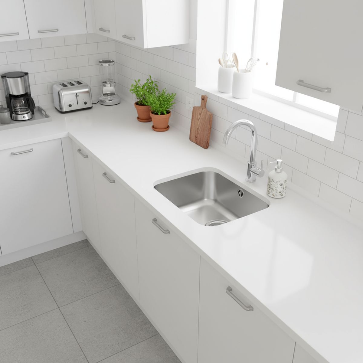 TEKA - Lavaplatos Bajo Cubierta 1 Cubeta(s) 36.7x18x42.7 cm Acero inoxidable