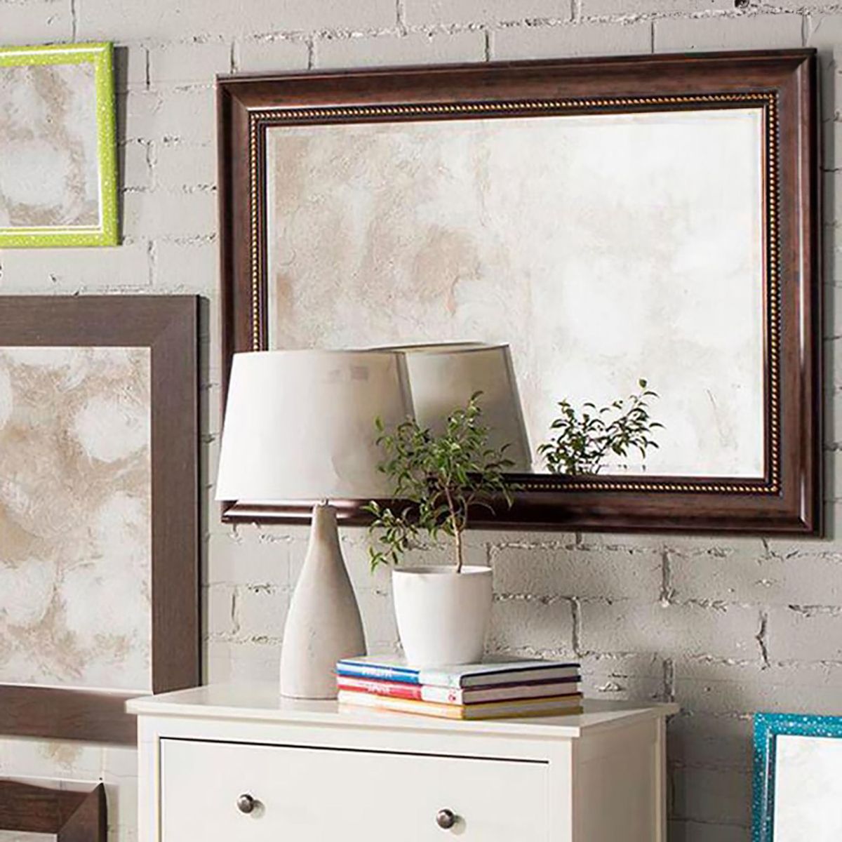 JUST HOME COLLECTION - Espejo Rectangular Tachas 78x108 cm