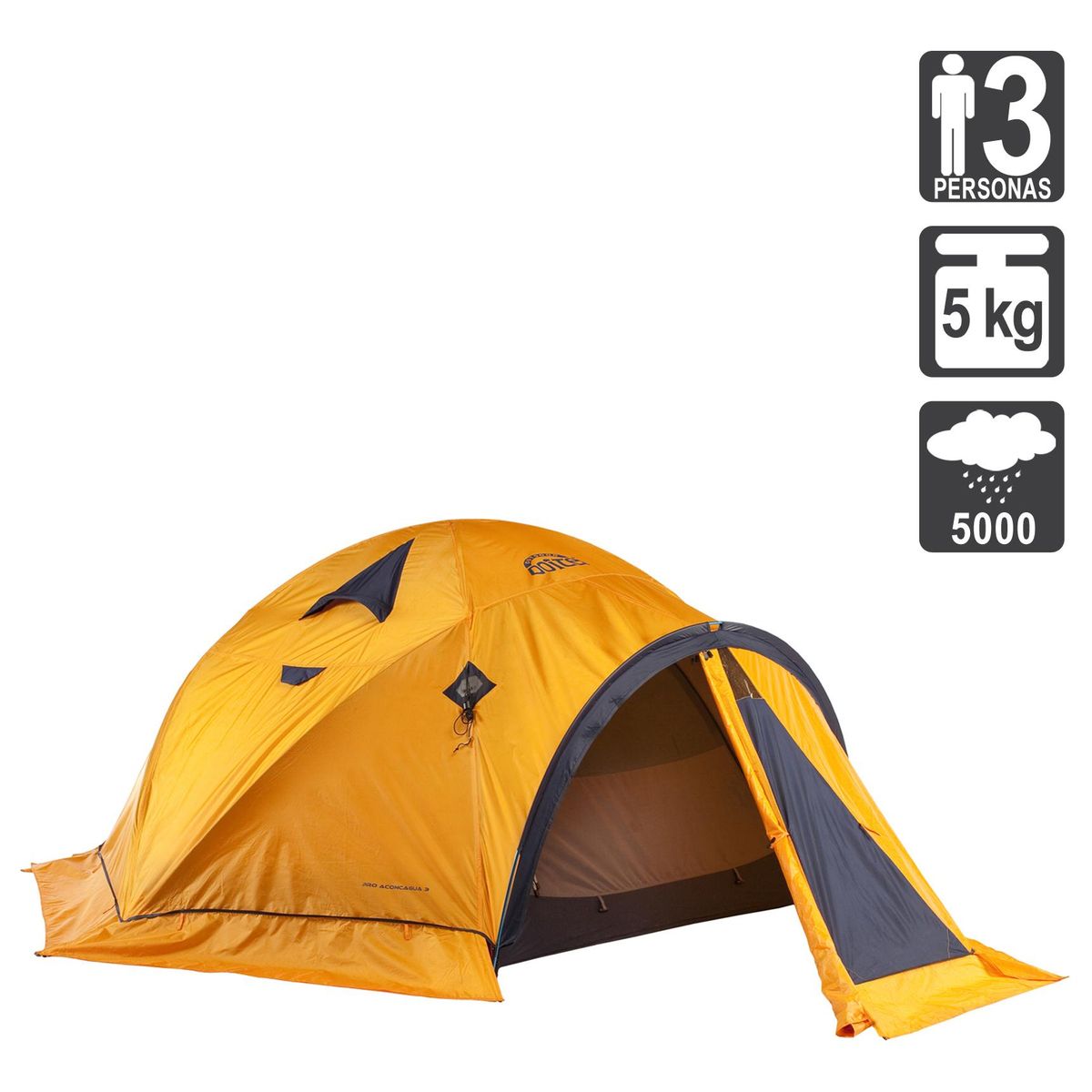 DOITE - Carpa Camping Pro Aconcagua 3 Personas Amarilla