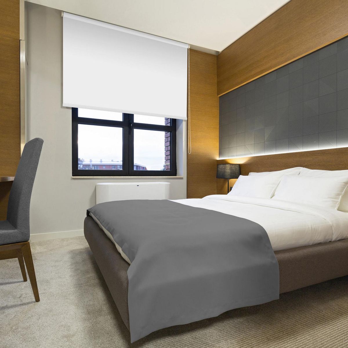 VIEWTEX - Cortina roller black out blanco