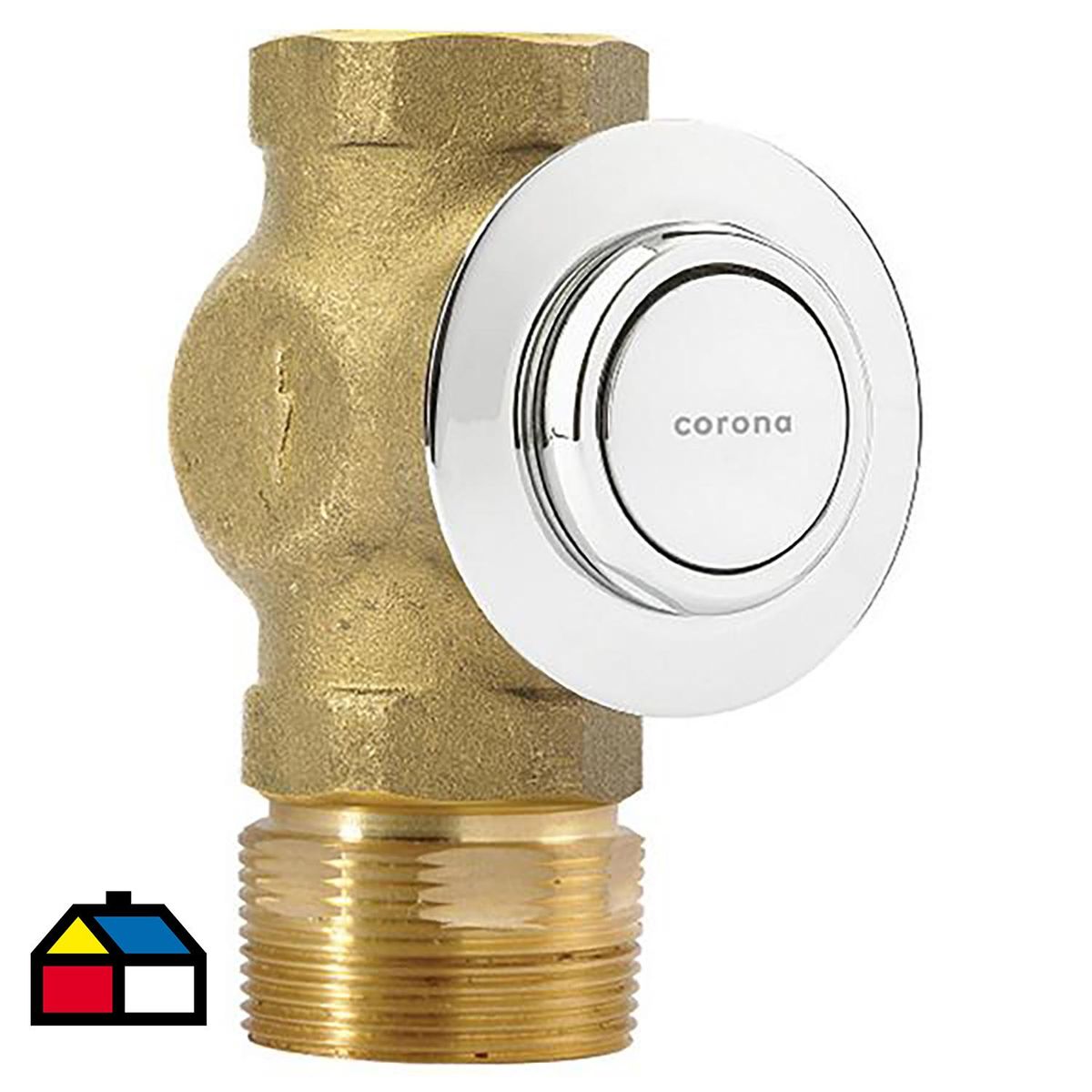 CORONA - Válvula Temporizada para Urinario Empotrada Push