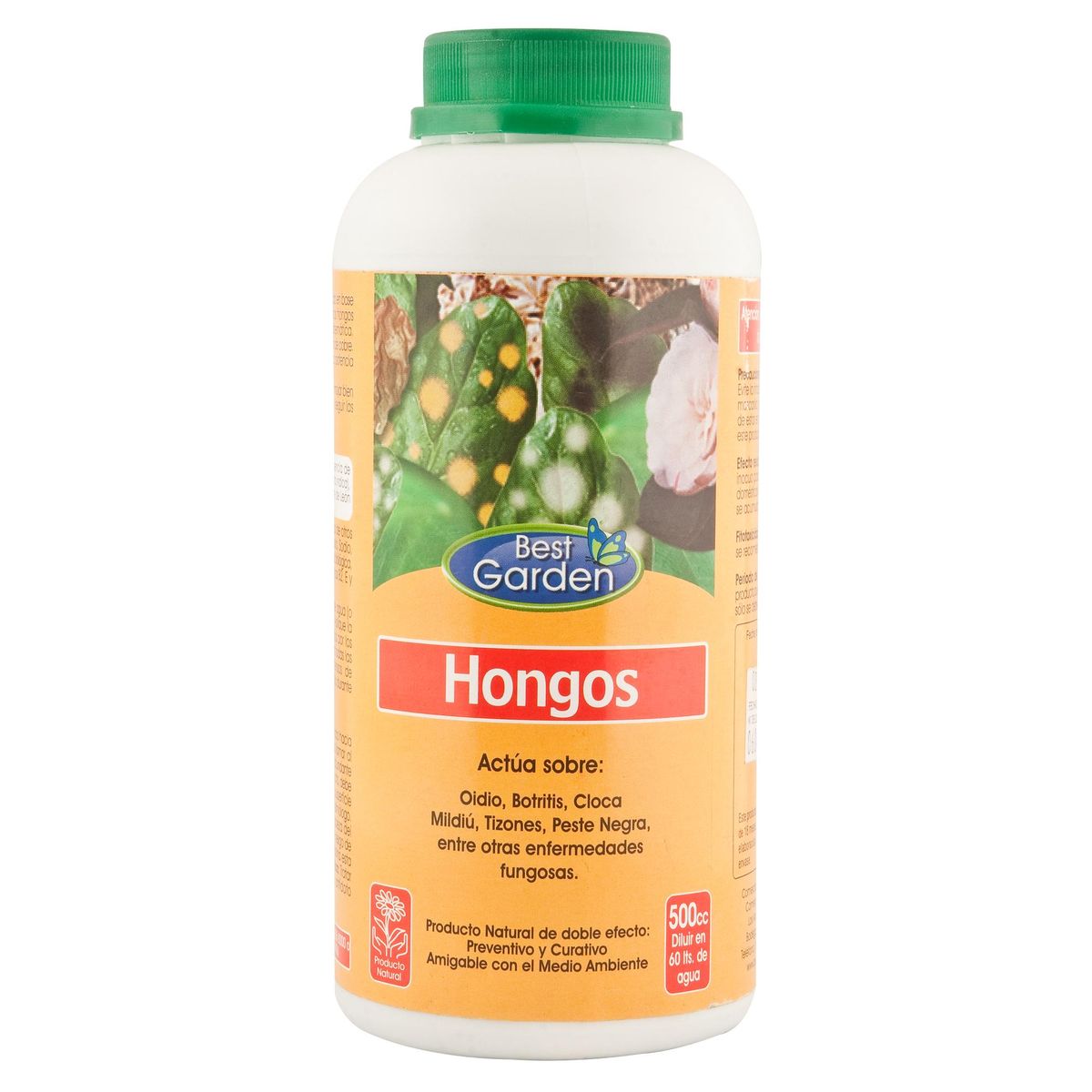 BEST GARDEN - Fungicida para plantas 500 ml frasco