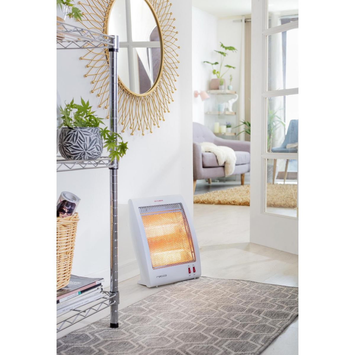 RECCO - Calefactor Halógeno Radiación NSB-80L4 Blanco