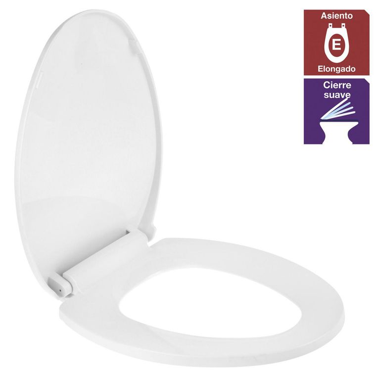 Asiento WC Elongado Cierre Suave