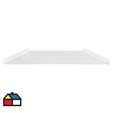 Soporte lateral para repisa acero 9 cm blanco