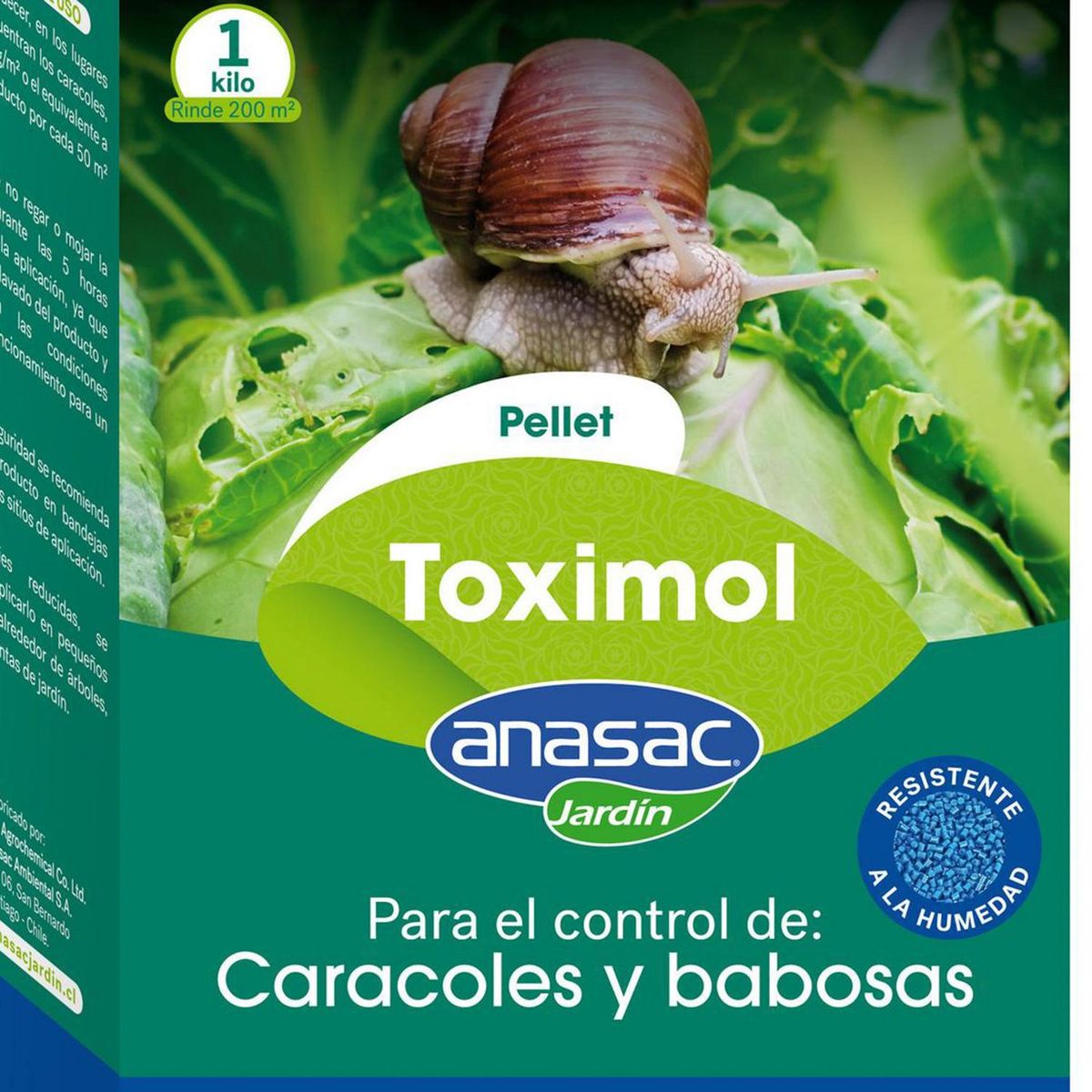 ANASAC - Molusquicida para Jardines y Huertos Toximol Pellet 1 kg