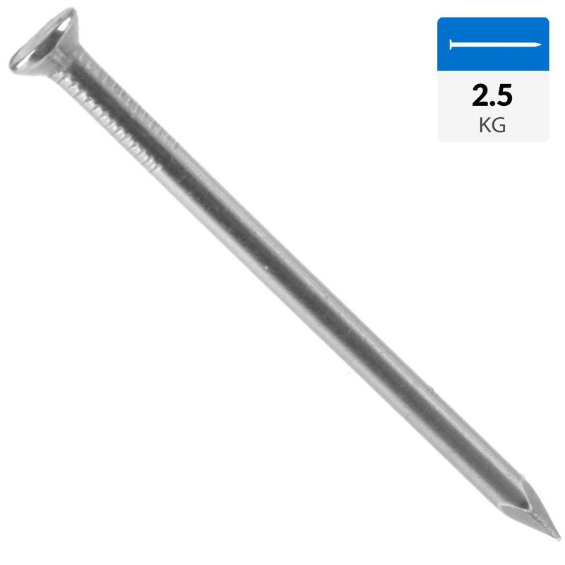 INCHALAM - Clavo corriente galvanizado 4 x 8 bolsa 2.5 kg
