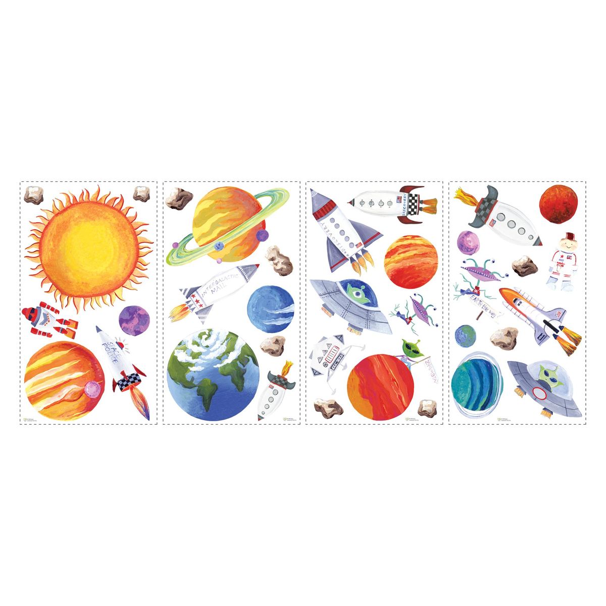 ROOMMATES - Sticker decorativo astronauta 35 unidades