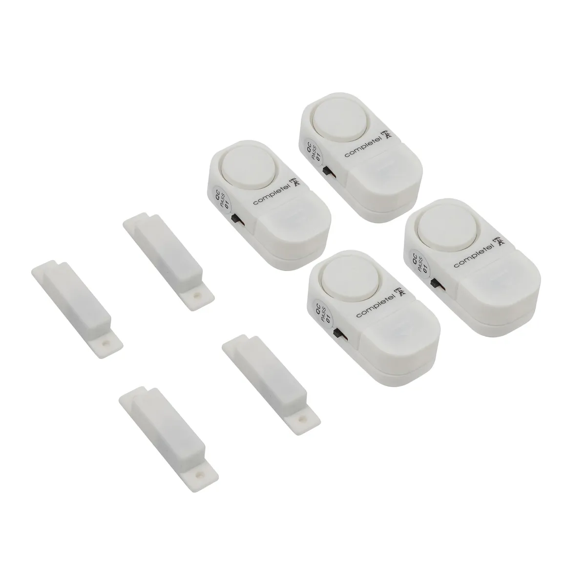 COMPLETEL - Pack De 4 Mini Alarmas Para Puertas Y Ventanas