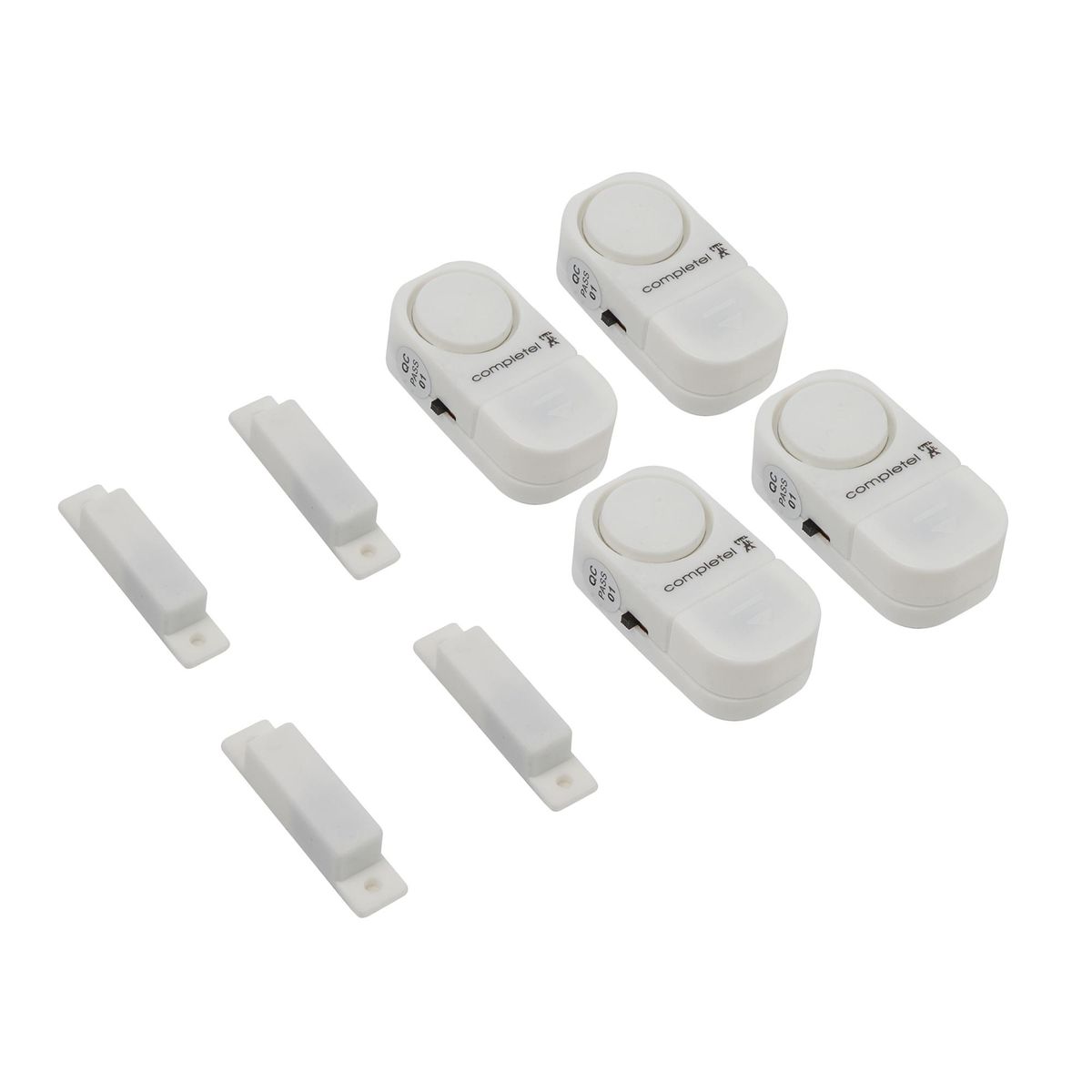 COMPLETEL - Pack De 4 Mini Alarmas Para Puertas Y Ventanas