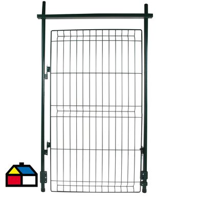 Kit de puerta metal 125x75 cm verde