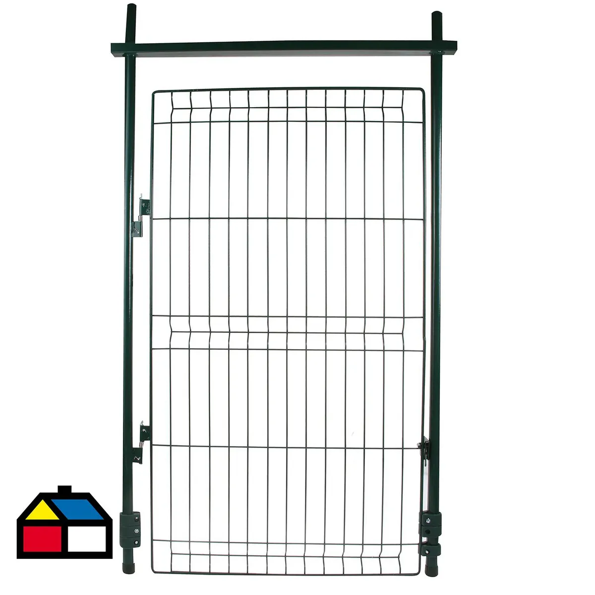 ACMANET - Kit Puerta de Reja Metal 0.75x1.25 metros Verde