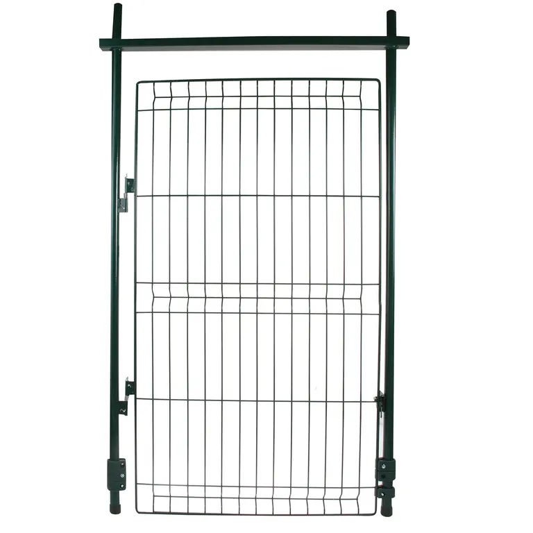 Kit Puerta de Reja Metal 0.75x1.25 metros Verde