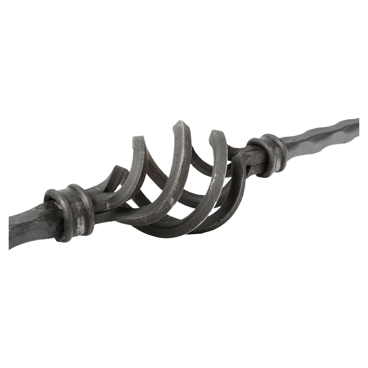 FERROMIR - Set de 5 balaustros cuadrados 12 mm + 2 piñas