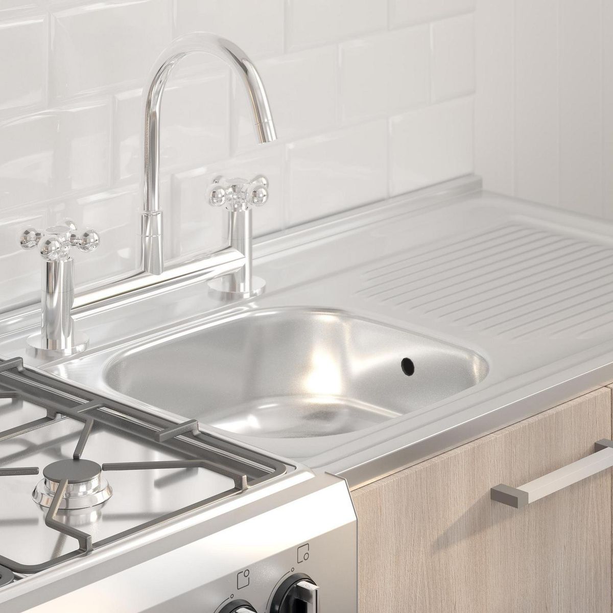 FAS - Combinación para Lavaplatos Ravena Cromado