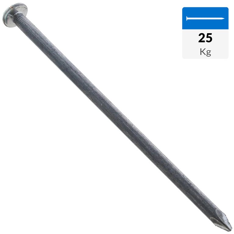 Clavo Corriente 4", caja 25kgs.