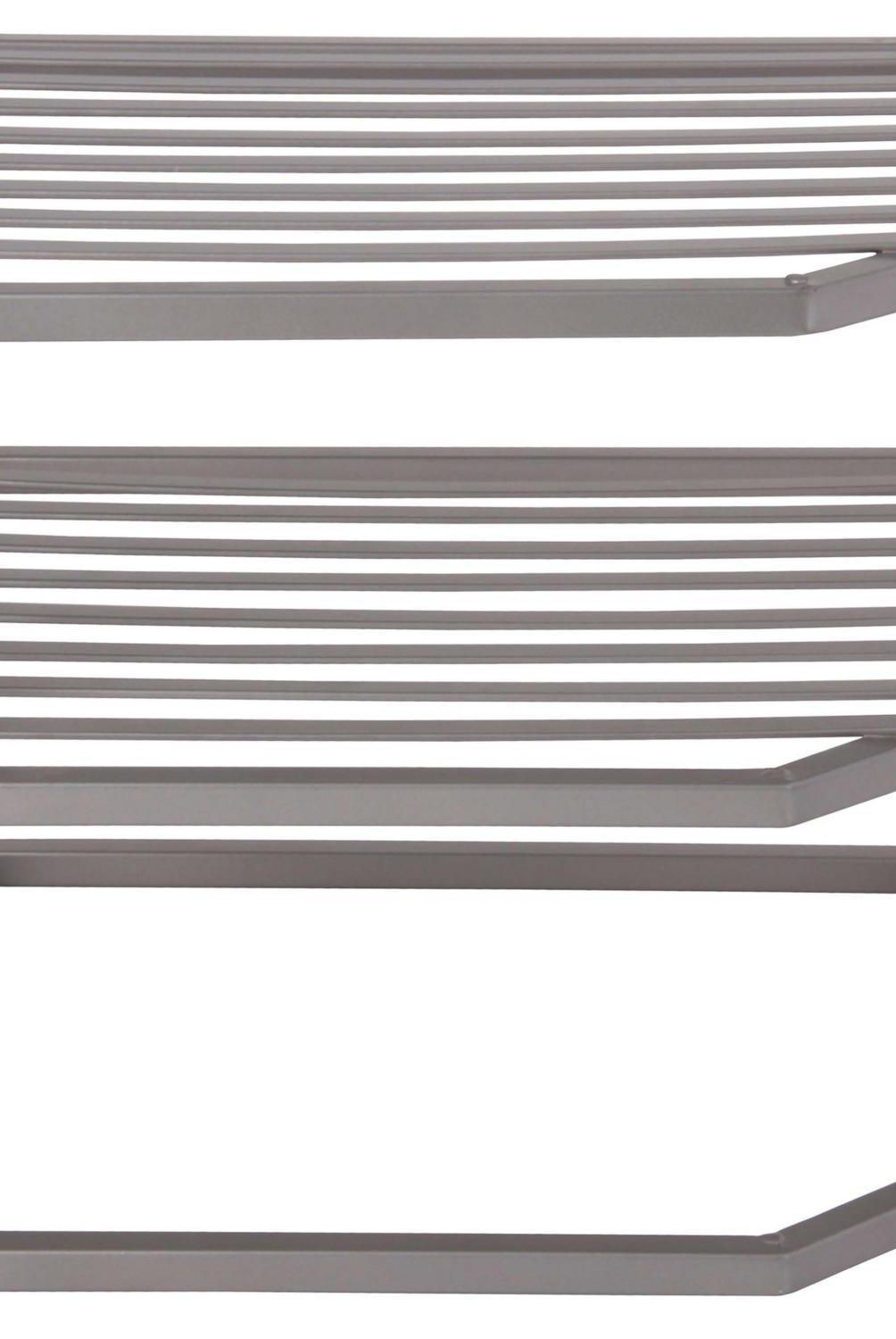 JUST HOME COLLECTION - Repisa Esquinero para Mueble Cocina 25.5x1.5x26 cm Acero