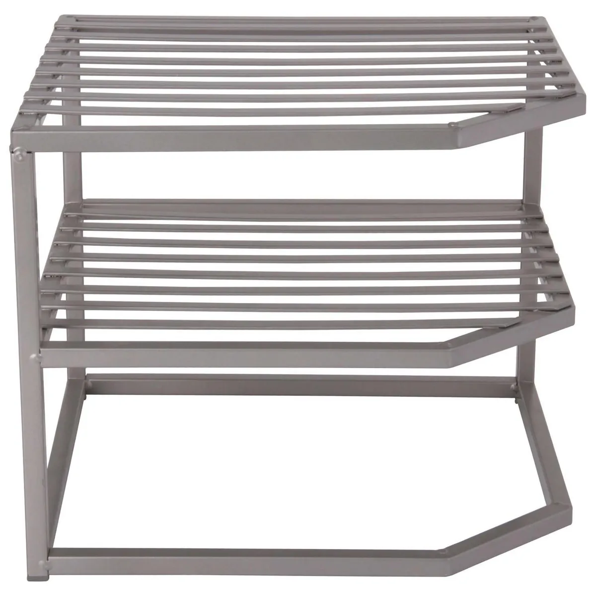 JUST HOME COLLECTION - Repisa Esquinero para Mueble Cocina 25.5x1.5x26 cm Acero