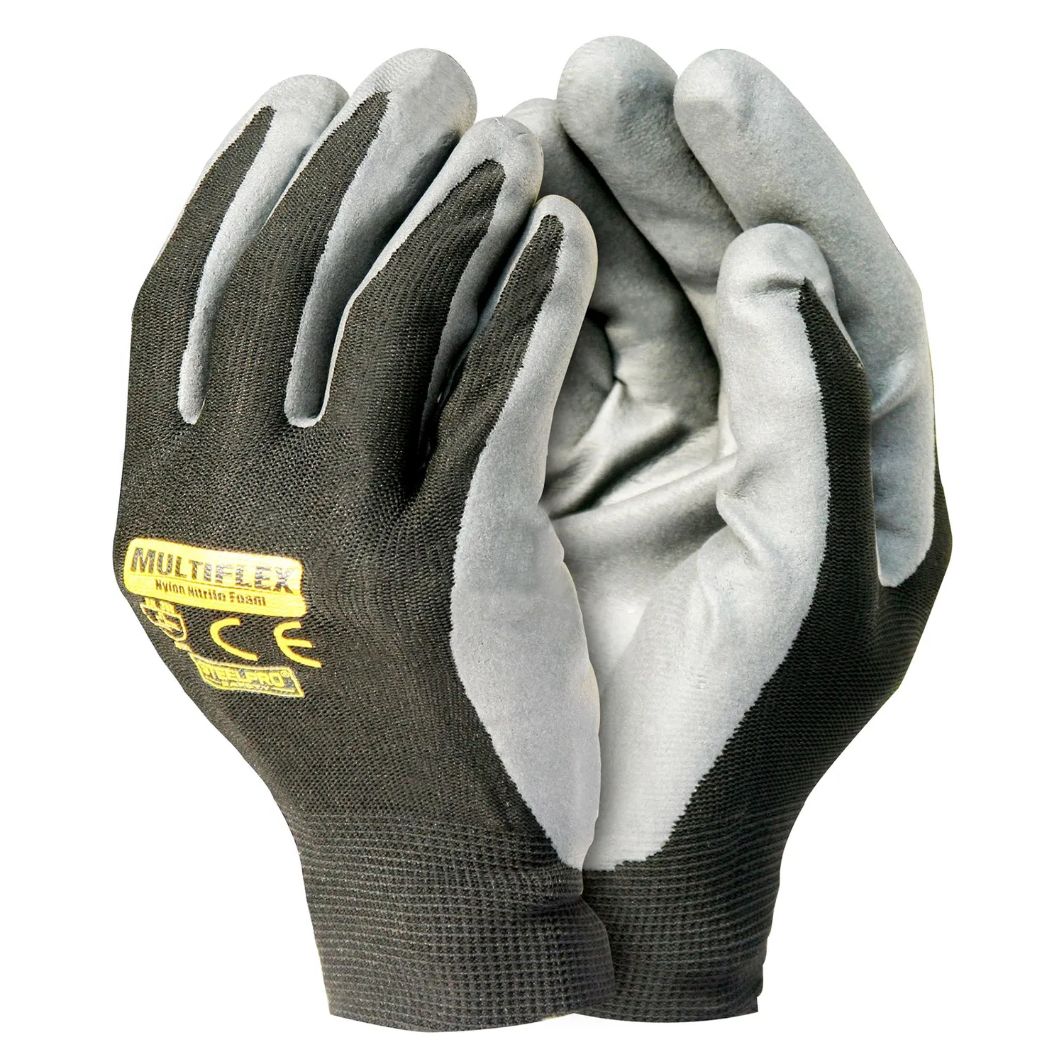 STEELPRO - Guante Multiflex Palma Nitrilo Foam de Nitrilo Talla única Negro