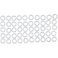 Set De Argollas Para Cortina 50 Unidades Blanco