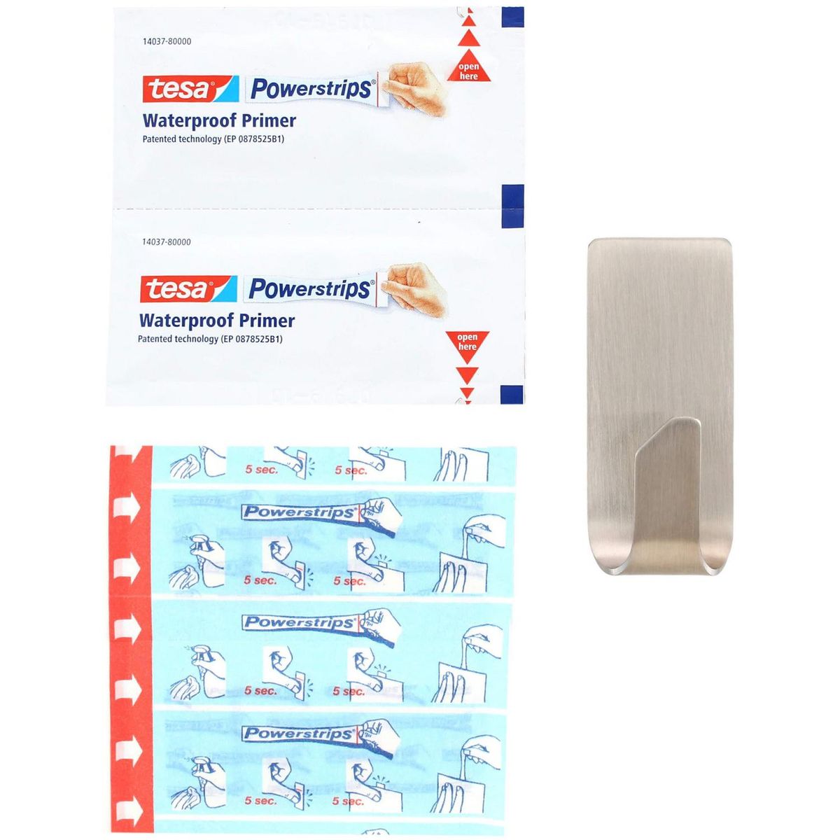 TESA - Gancho adhesivo a prueba de agua