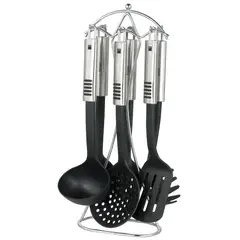 MAGEFESA - Set de 7 utensilios Bone acero inoxidable