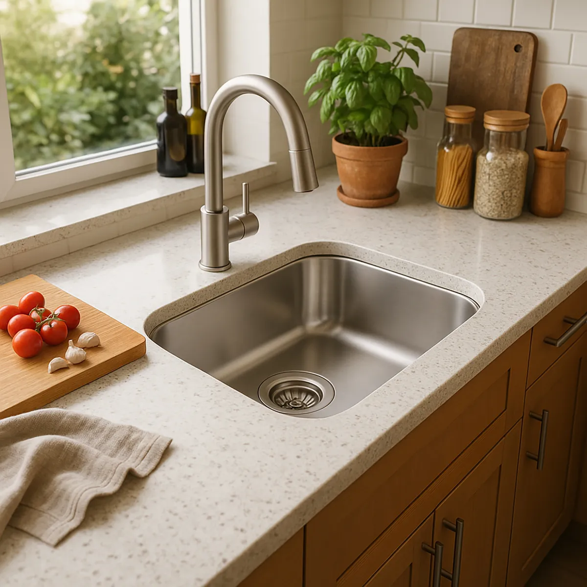 FDV - Lavaplatos Bajo Encimera 1 Cubeta(s) 35.6x20x41.5 cm Acero inoxidable