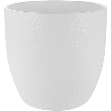 Macetero de cermica 24 cm blanco