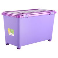 Baúl Organizador 40x48x77 cm 100 l lila y rosado