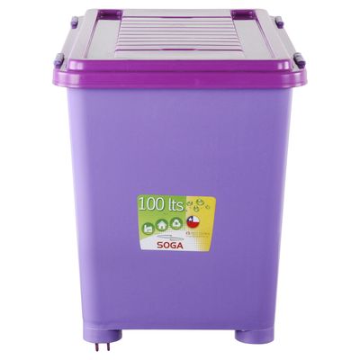 Imagen 2 del producto Baúl Organizador 40x48x77 cm 100 l lila y rosado