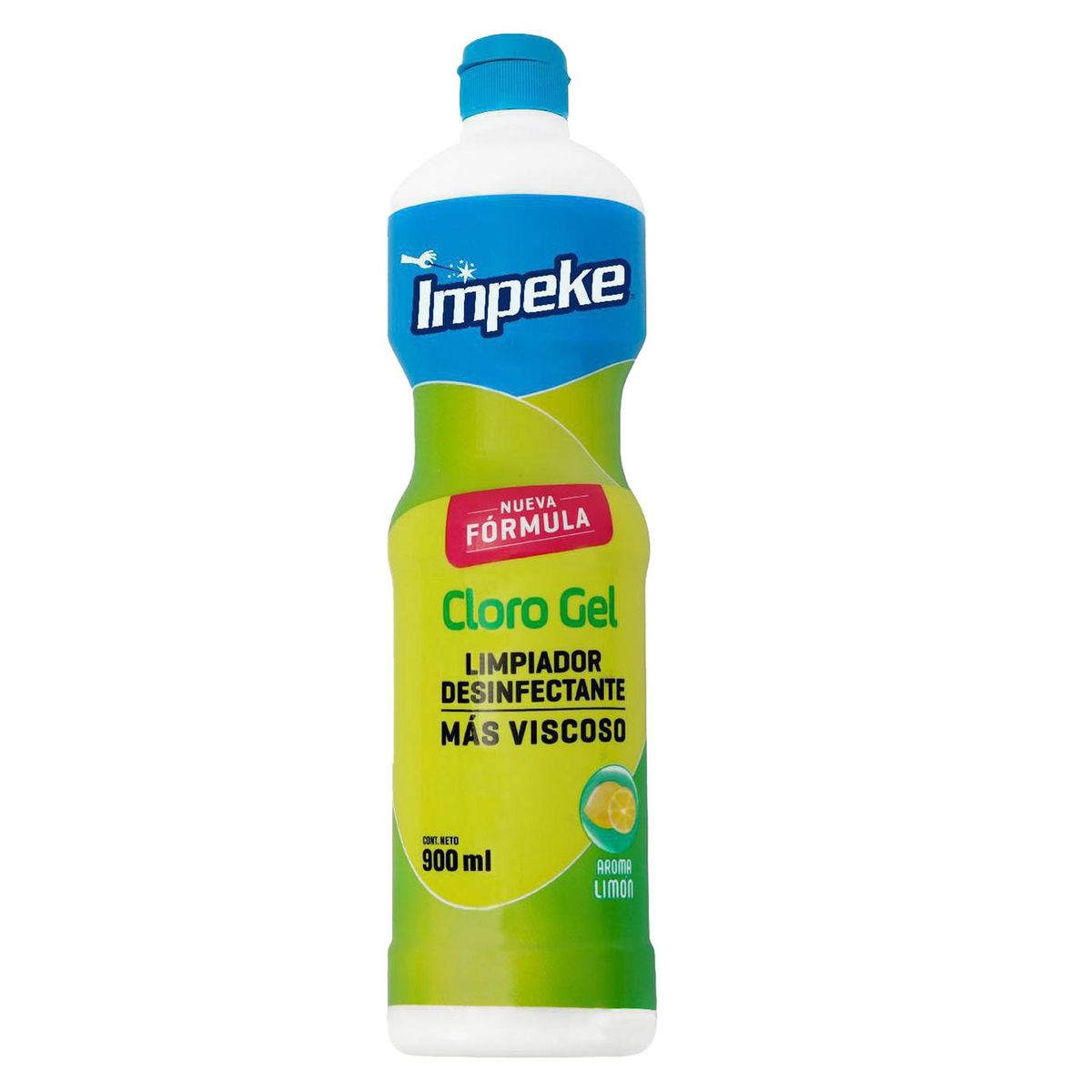 IMPEKE - Cloro Impeke Limón 900 ml Limpiador Desinfectante Hogar