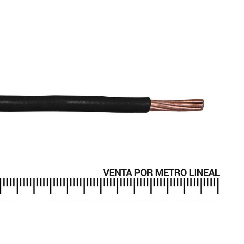 MADECO - Cable Eléctrico THHN 10 Awg Negro Metro Lineal