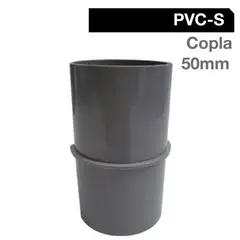 TIGRE - Copla PVC-S Bco c/goma 50mm Blanco 1u