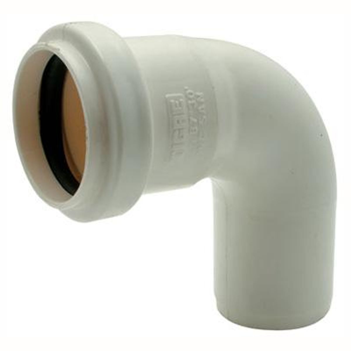 TIGRE - Codo 87,5o PVC-S Bco c/goma 50mm Blanco 1u