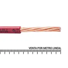 MADECO - Cable Eléctrico THHN 10 Awg Rojo Metro Lineal