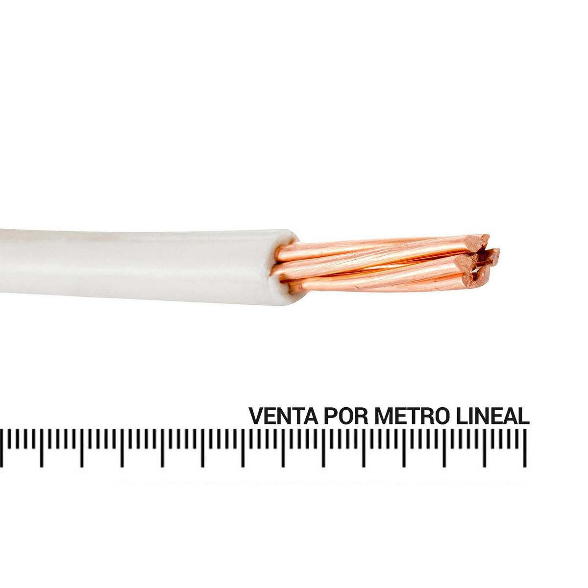 MADECO - Cable Eléctrico THHN 1x10AWG/6MM2 Blanco