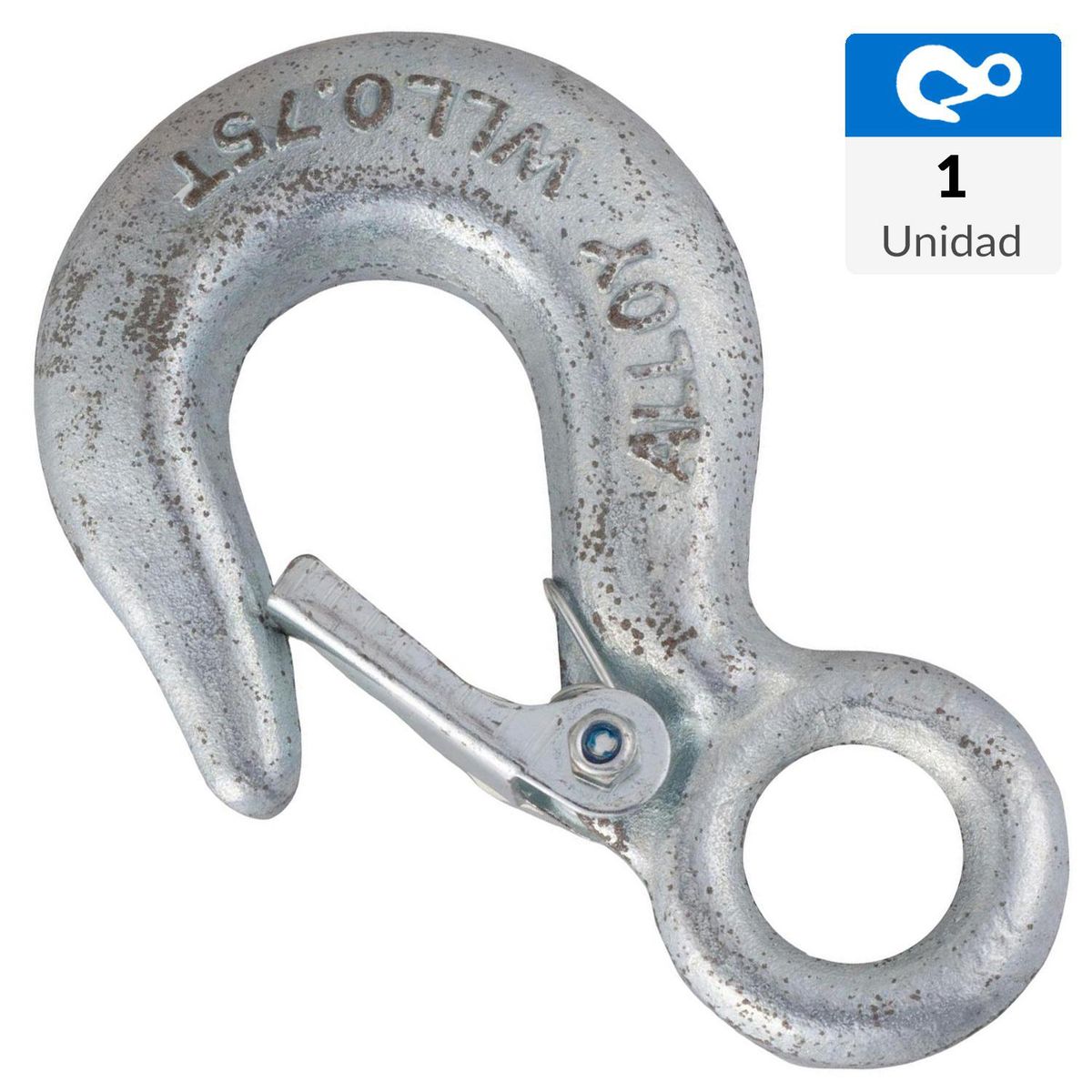 FIXSER - Gancho U Ojo con Seguro 1/4"