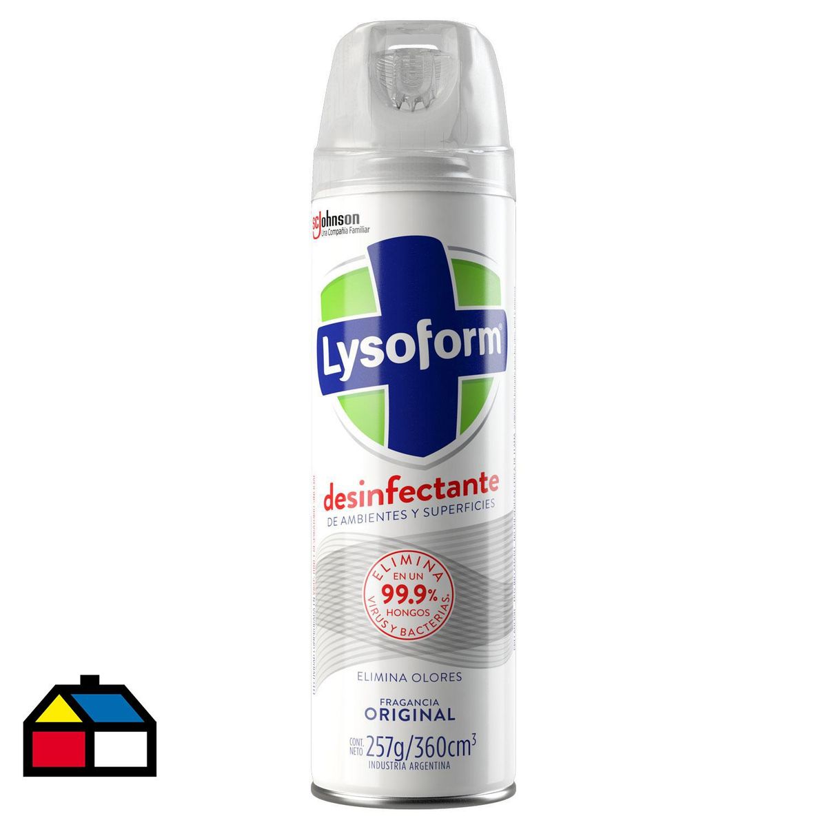 LYSOFORM - Desinfectante Lysoform Original 360 cc Elimina Virus y Bacterias