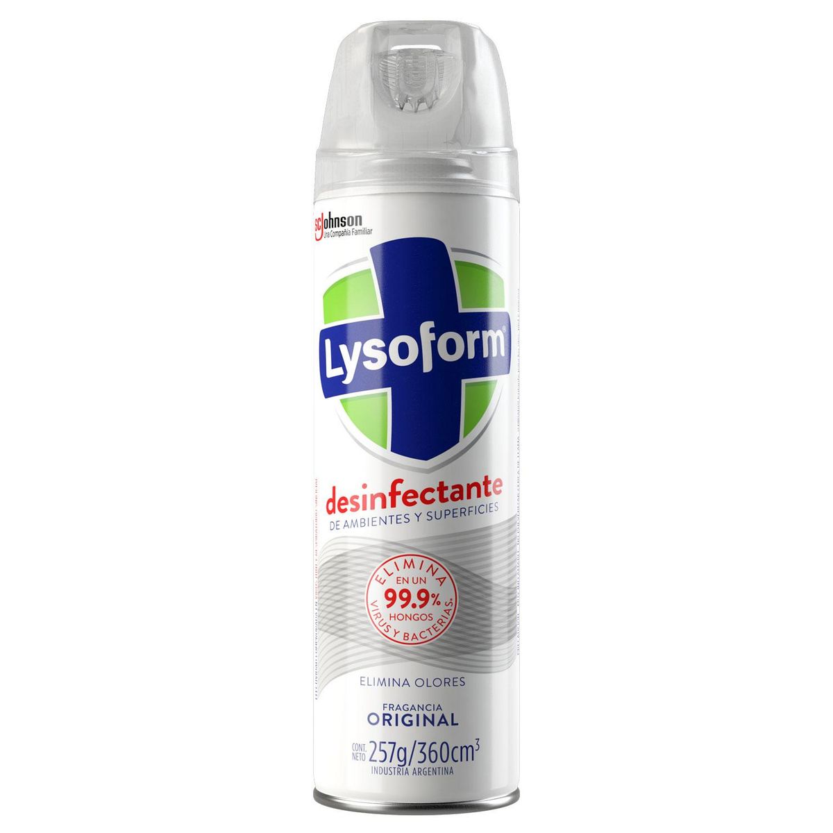LYSOFORM - Desinfectante Lysoform Original 360 cc Elimina Virus y Bacterias
