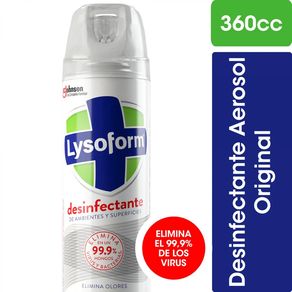 LYSOFORM - Desinfectante Lysoform Original 360 cc Elimina Virus y Bacterias