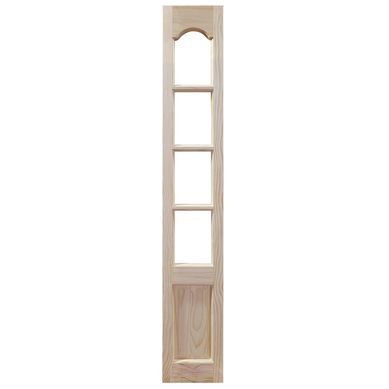 Mampara Madera pino radiata 30x200 cm 4 Vidrios Natural