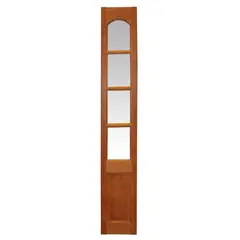 HOLZTEK - Mampara Pino 4 vidrios color Cerezo incluye vidrios