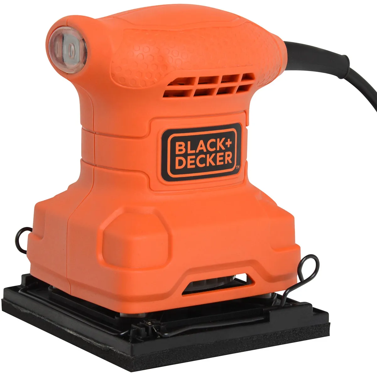 BLACK+DECKER - Lijadora orbital eléctrica 200W